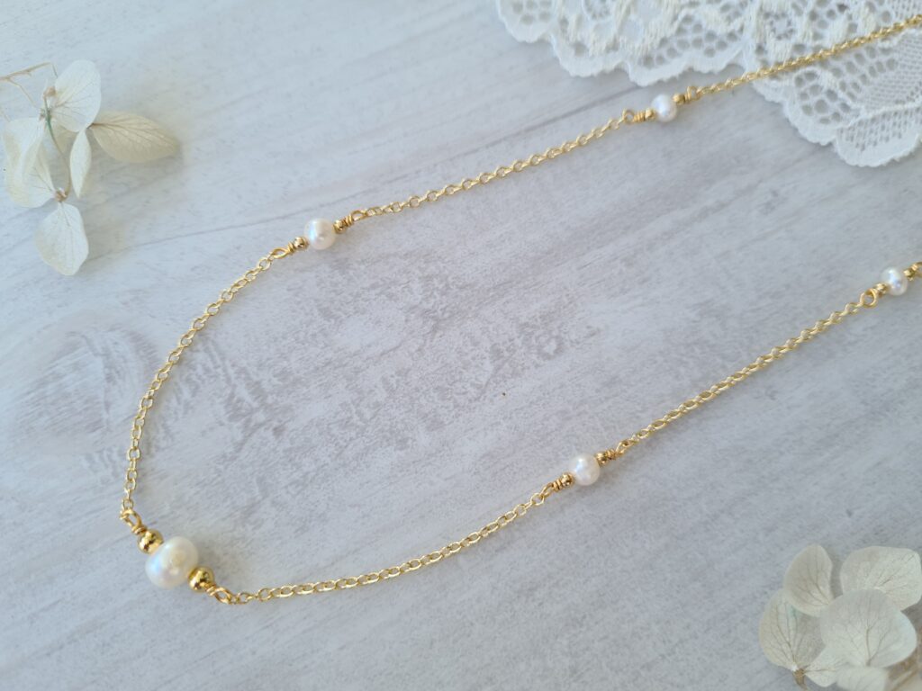 Gemmissime | Collier fait-main en pierres naturelles | Perle Pierre de naissance juin